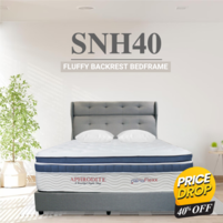 Bed - SNH40 - Queen Size Fluffy Backrest